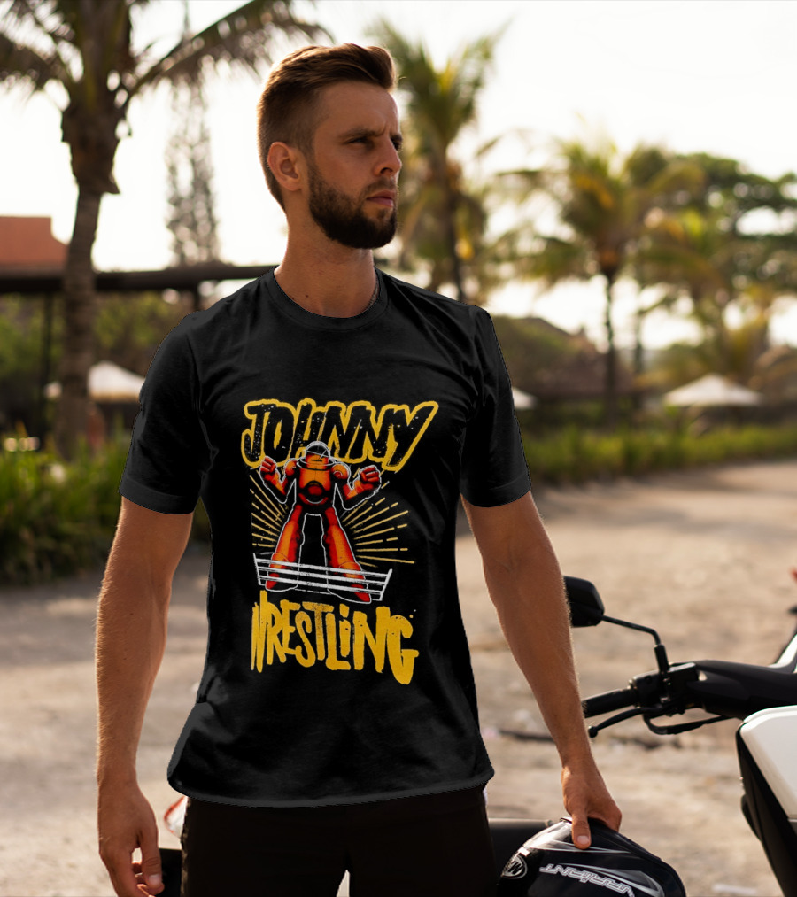 Johnny Gargano Wrestling Robot T-Shirt
