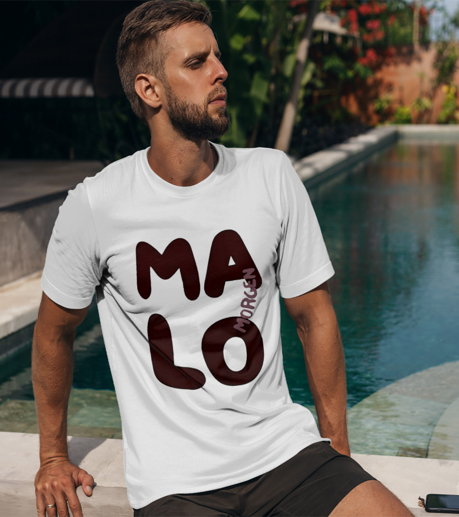 Malo Morgen Balkan Textual T-Shirt