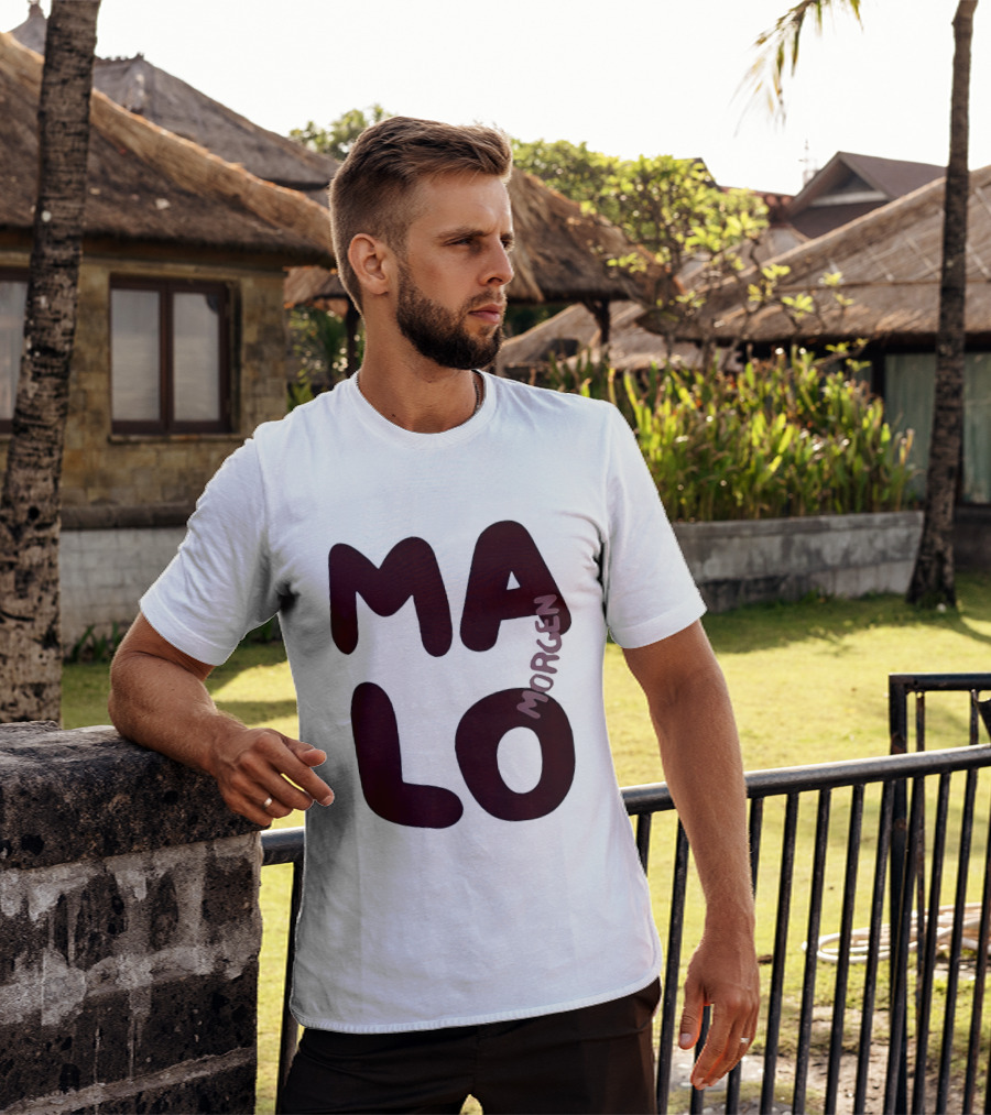 Malo Morgen Balkan Textual T-Shirt