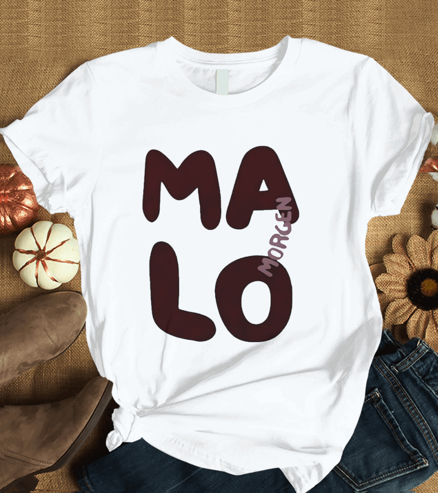 Malo Morgen Balkan Textual T-Shirt