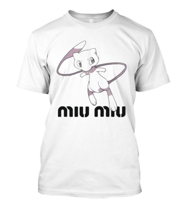 Miu Miu Pokemon Mew Anime Collaboration T-Shirt