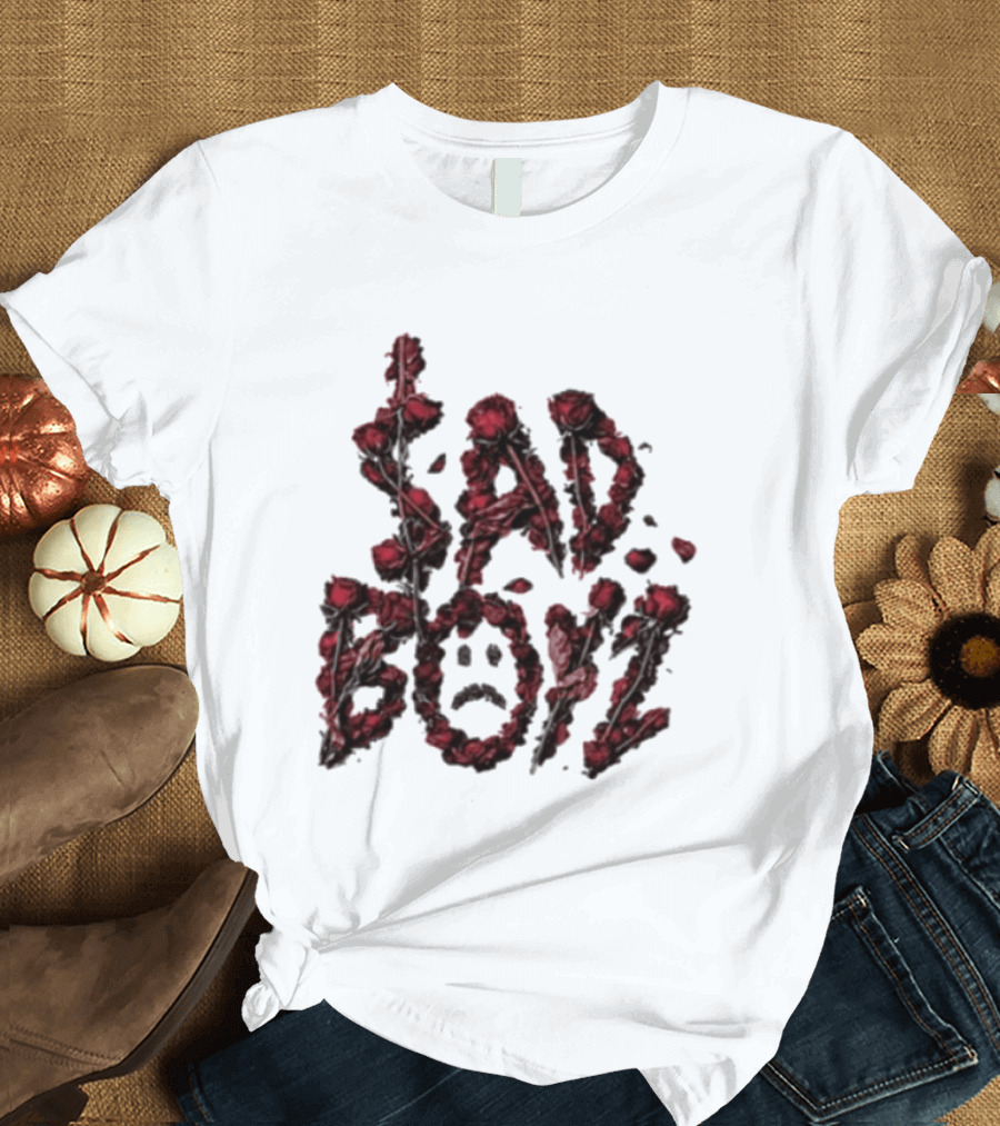 Sad Boyz Rose Petals Face T-Shirt