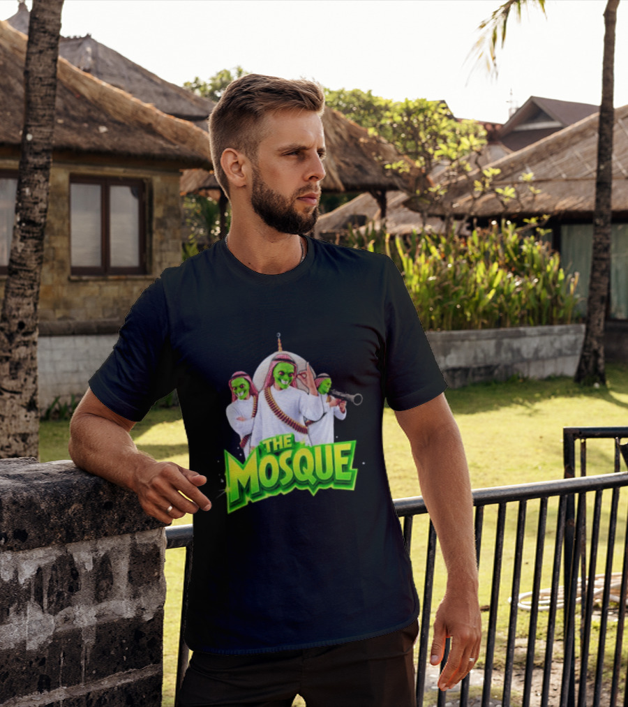 The Mosque Mask Green Faces Characters T-Shirt
