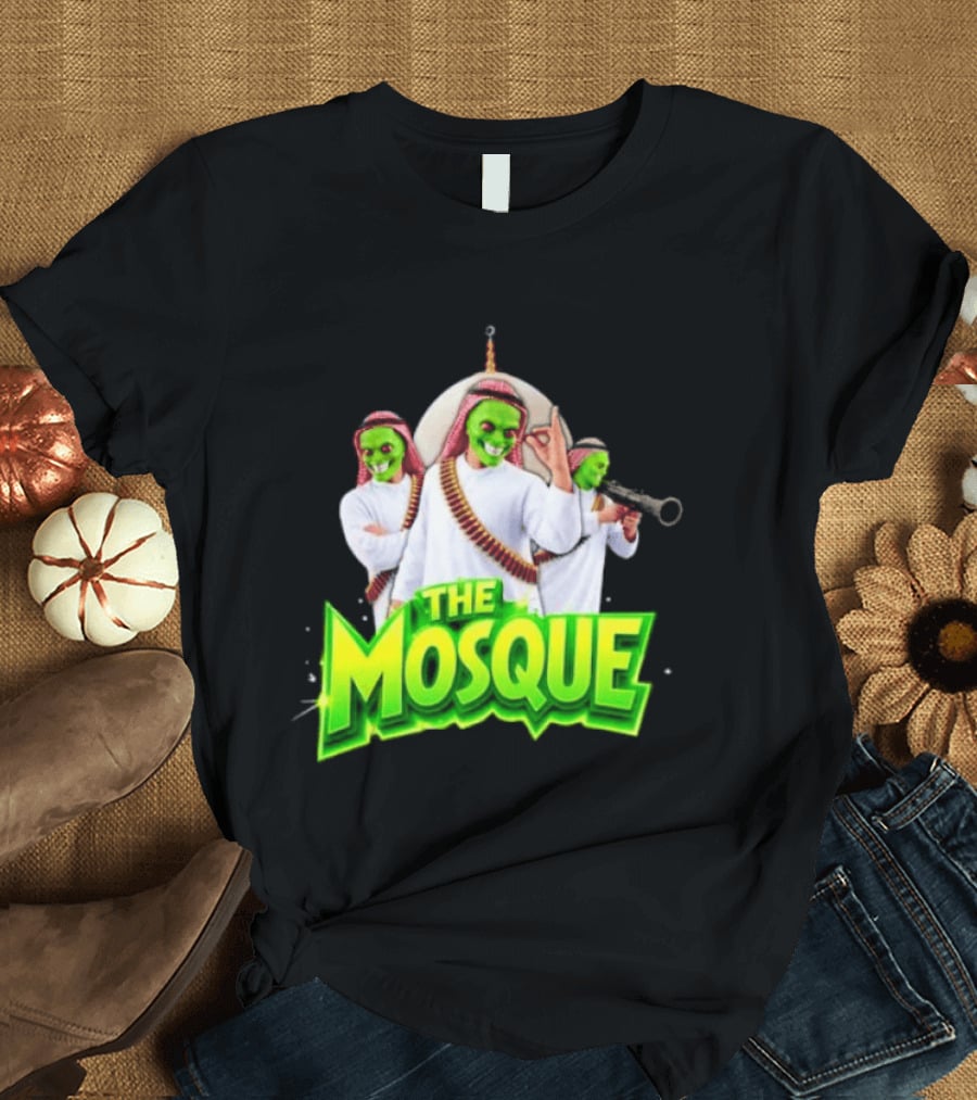 The Mosque Mask Green Faces Characters T-Shirt
