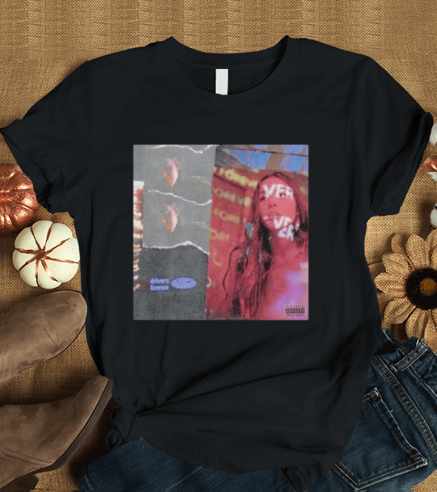 Drivers License Olivia Rodrigo Album Cover T-Shirt