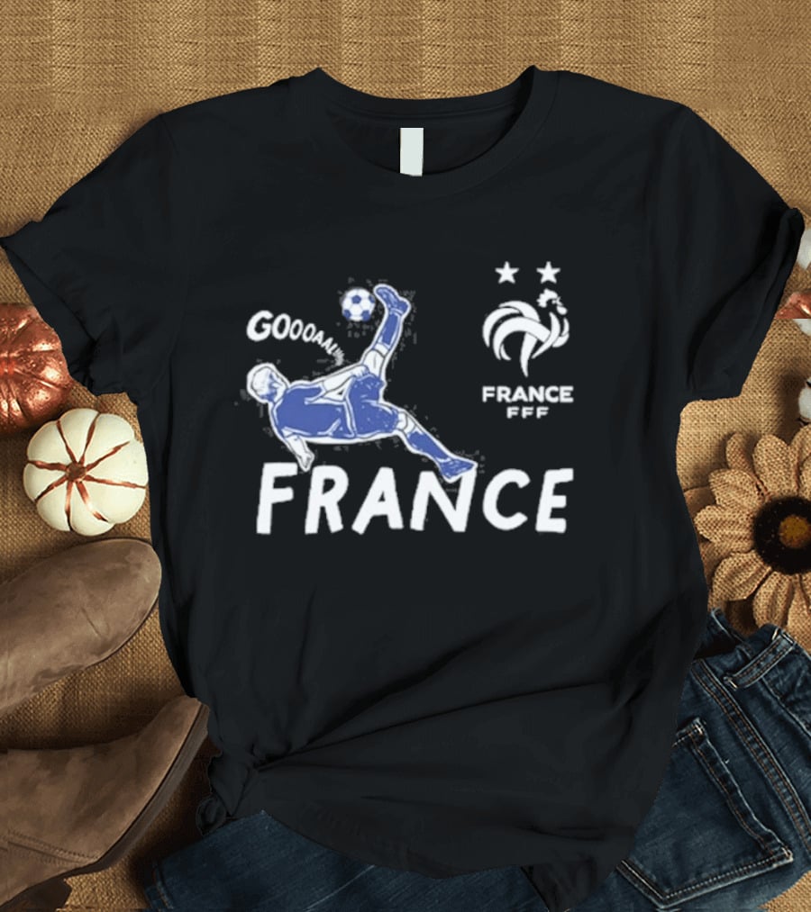 FRANCE National Team FFF Goool Soccer Star Navy T-Shirt