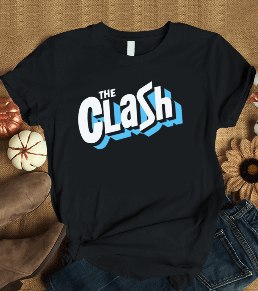 The Clash White And Blue T-Shirt