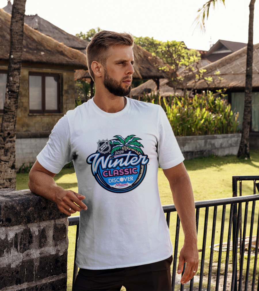 2026 NHL Winter Classic Discover Miami Palm Tree T-Shirt