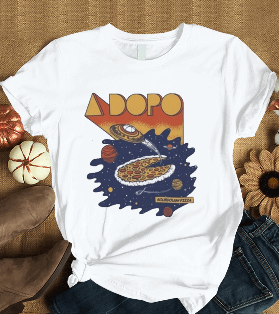 A Dopo UFO Sourdough Pizza Space Adventure T-Shirt