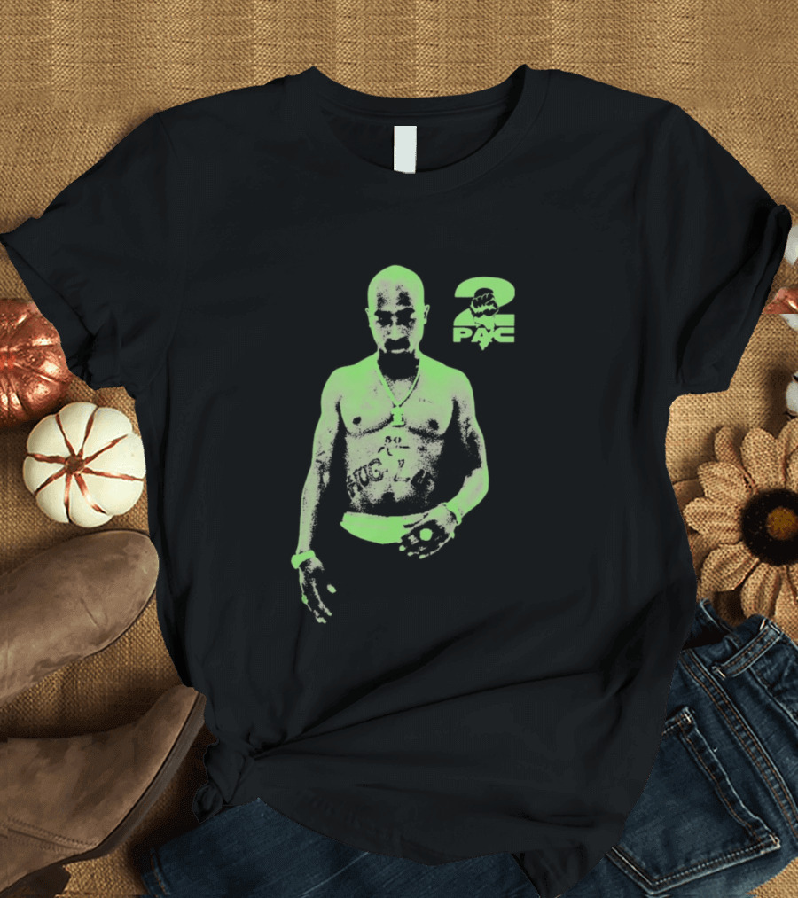 Tupac Shakur 2pac Thug Life Neon T-Shirt