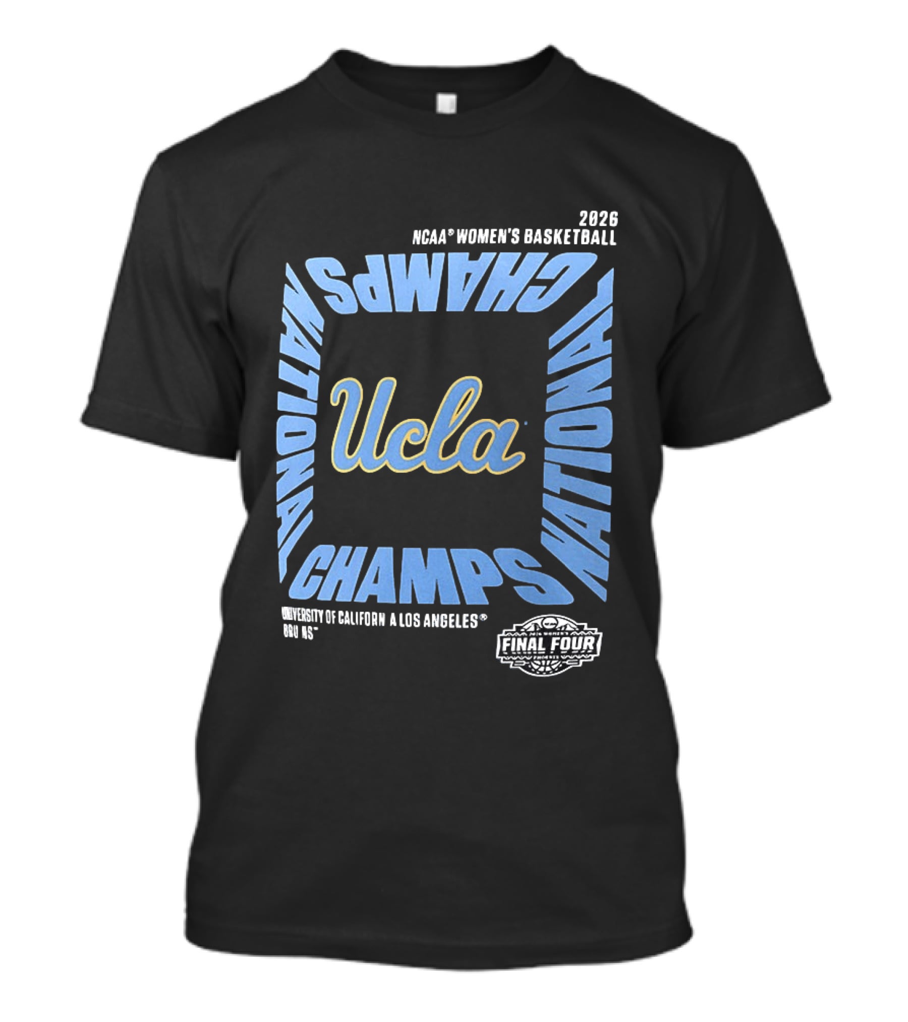 UCLA Bruins 2026 NCAA Women’s Basketball National Champs T-Shirt