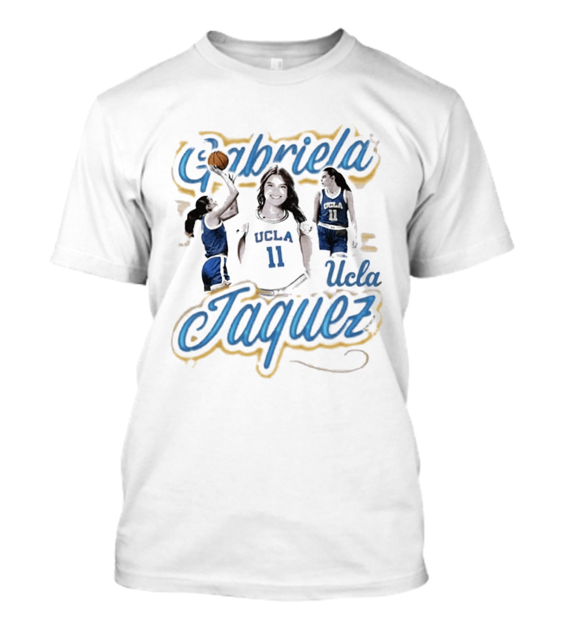 Gabriela Jaquez UCLA Bruins 11 Illustrated Basketball Player Youth Fashion T-Shirt