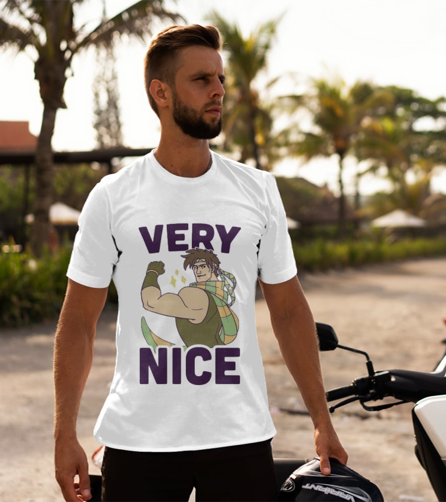 JoJo Very Nice Flex Pose Scarf Muscle T-Shirt