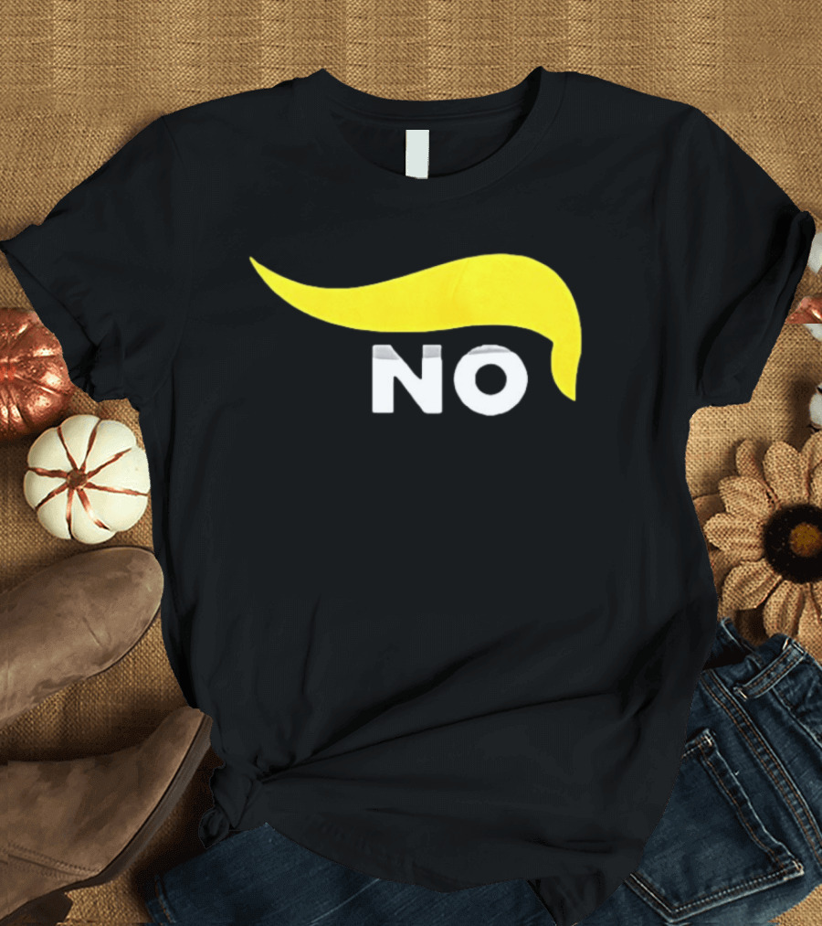 No One Wants To Fight For Israel With Iconic Yellow Hair Accentuating NO T-Shirt