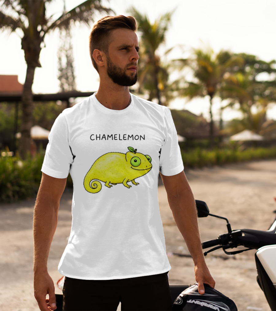 Chamelemon Lemon Chameleon Fruit Pun Humor T-Shirt