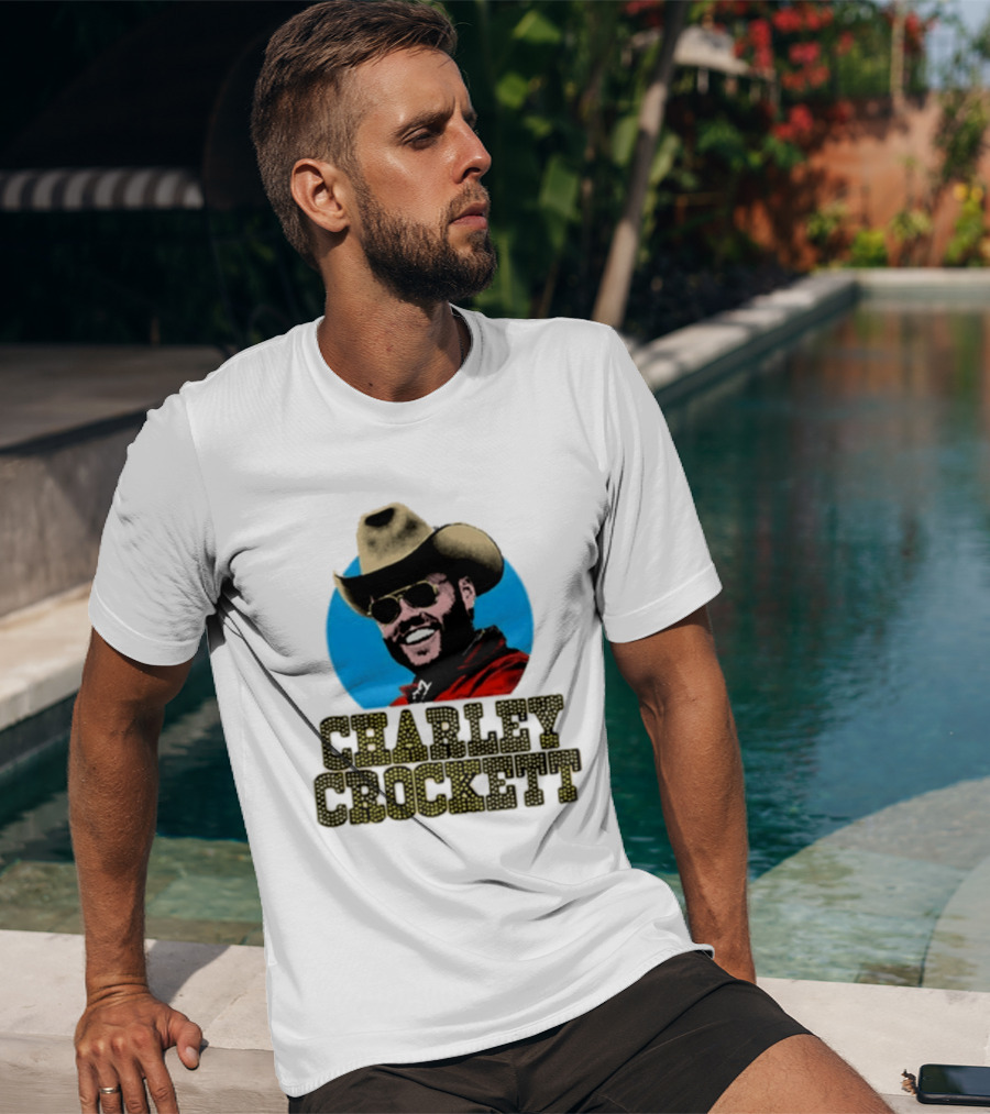 Charley Crockett Cowboy Hat Sunglasses Western T-Shirt