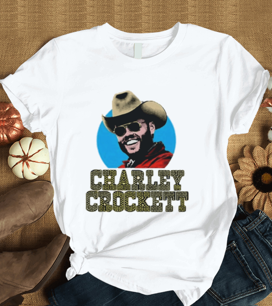 Charley Crockett Cowboy Hat Sunglasses Western T-Shirt