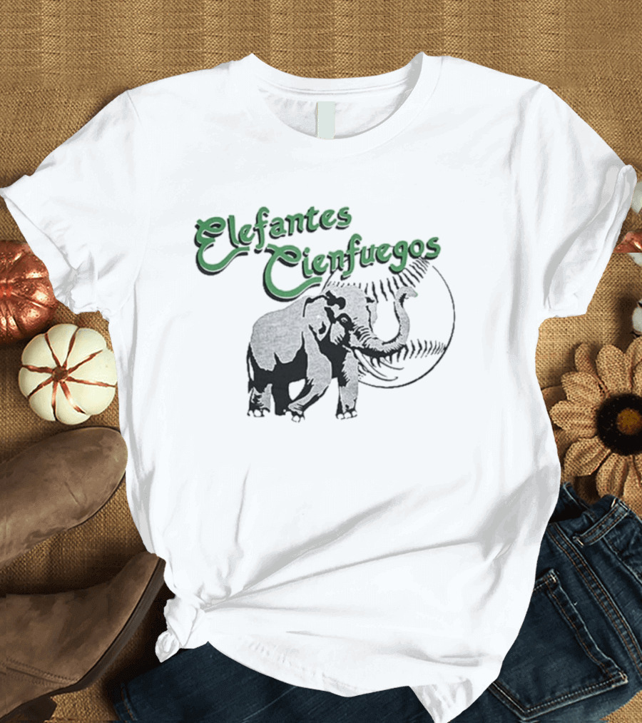 Elefantes Cienfuegos Elephant Vintage Baseball T-Shirt