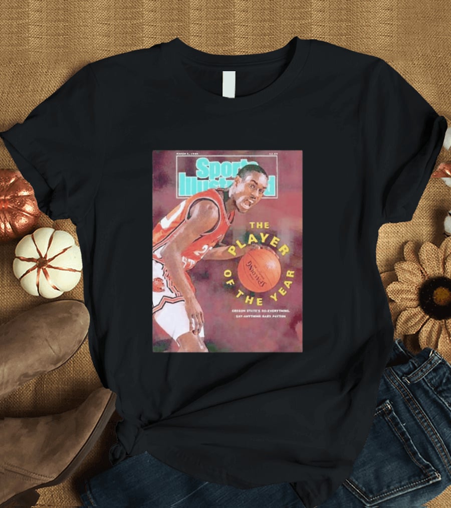 Sports Illustrated March 5 1990 The Player Of The Year Oregon State's Gary Payton T-Shirt