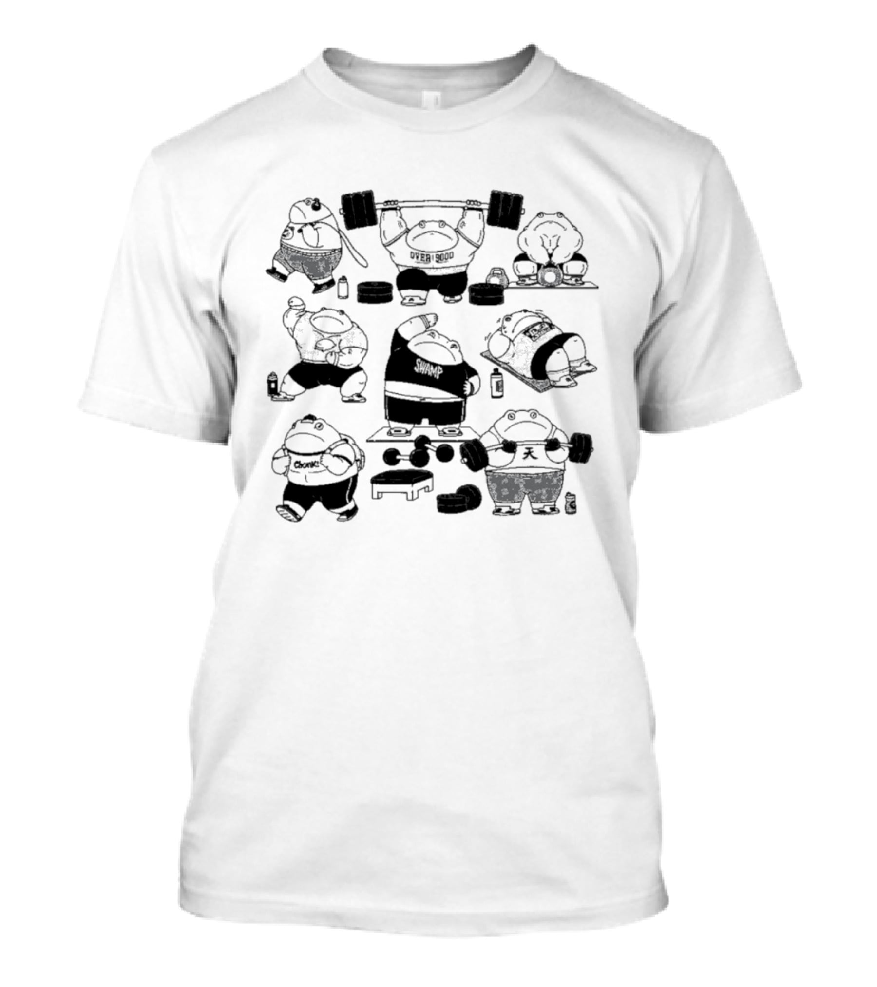 Frog Gym Workout Pigboom Fitness Routine T-Shirt