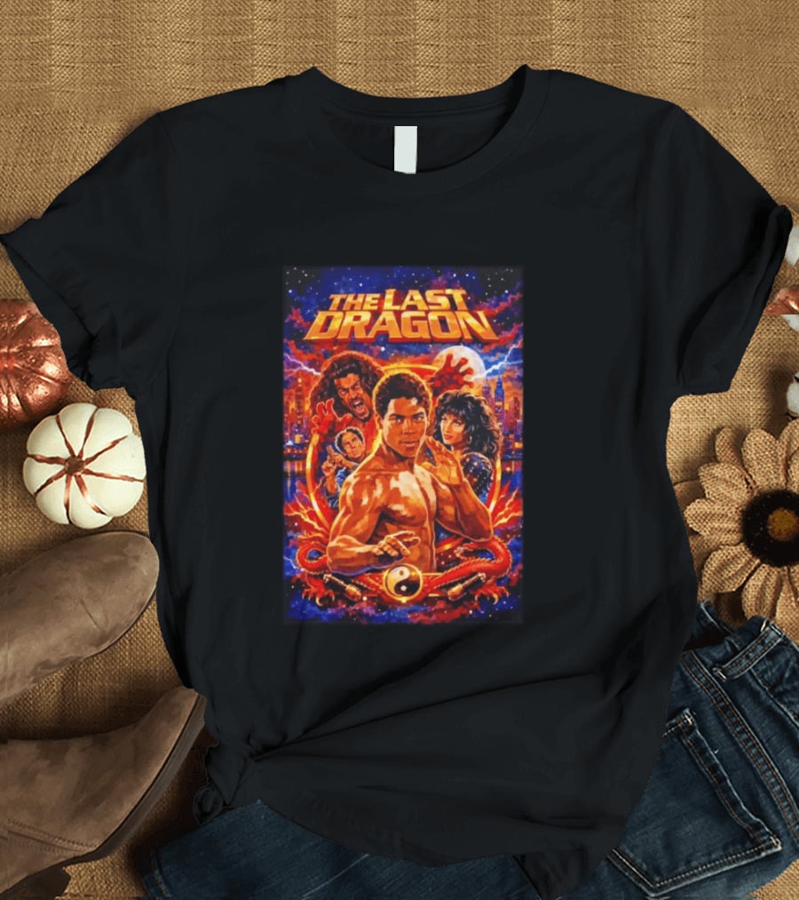 The Last Dragon 1985 Classic Martial Arts Movie Featuring Iconic Characters And Action T-Shirt
