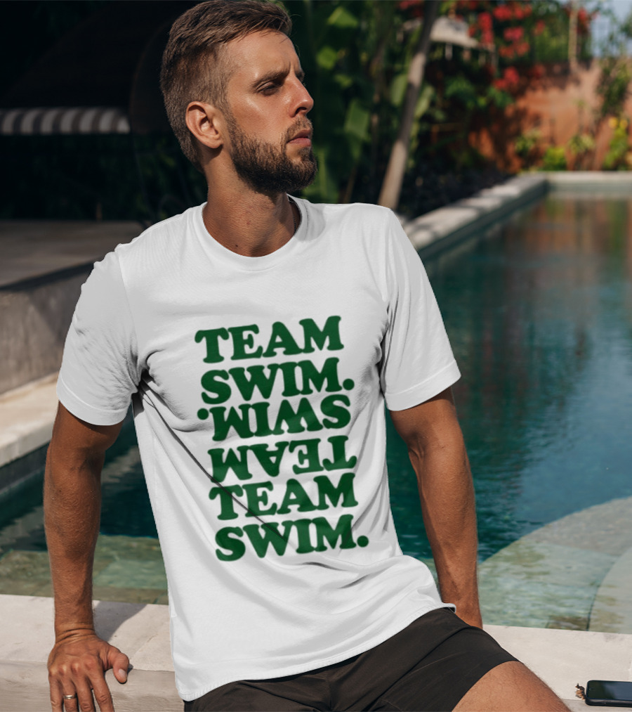 Johnnyswim Team Swim Team Swim Text Stacked T-Shirt