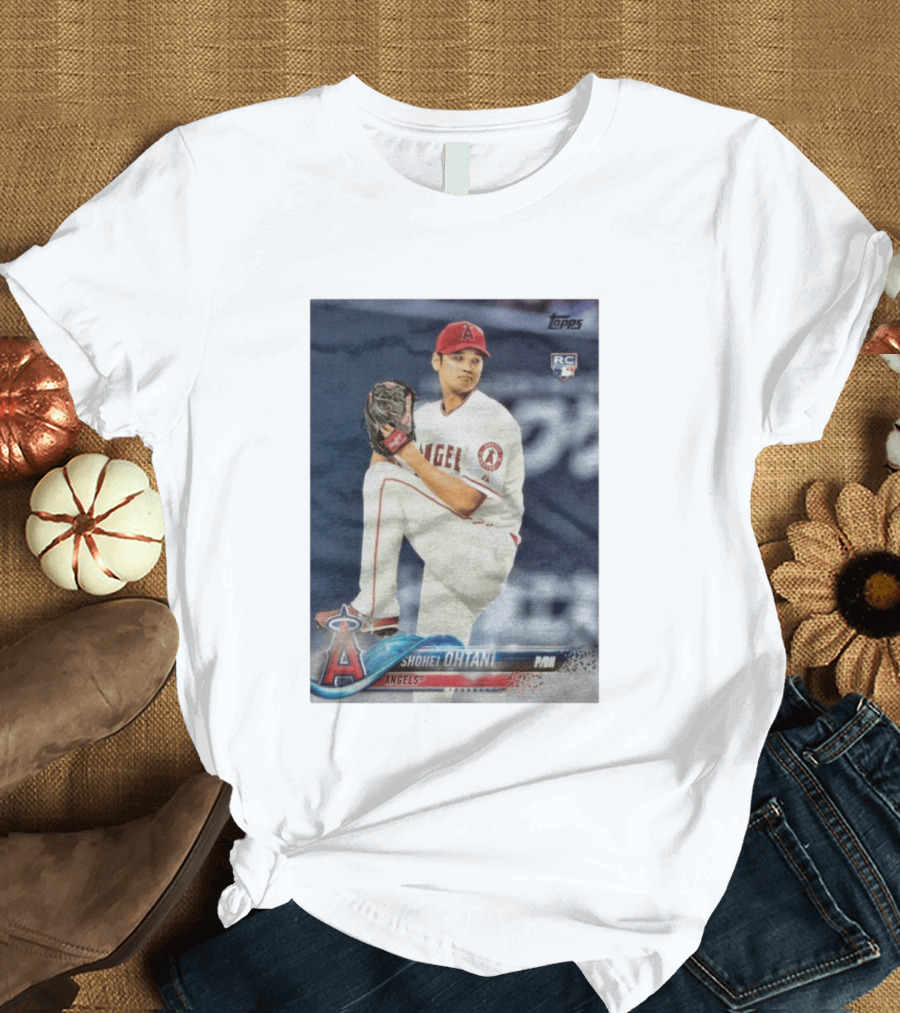Topps Los Angeles Angels Shohei Ohtani RC Rookie Card T-Shirt