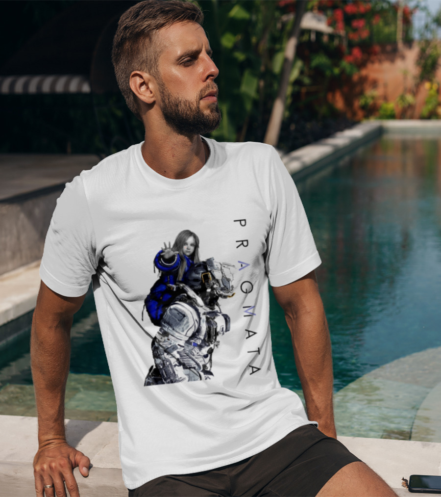PRAGMATA Character Holding Space Explorer Scene T-Shirt