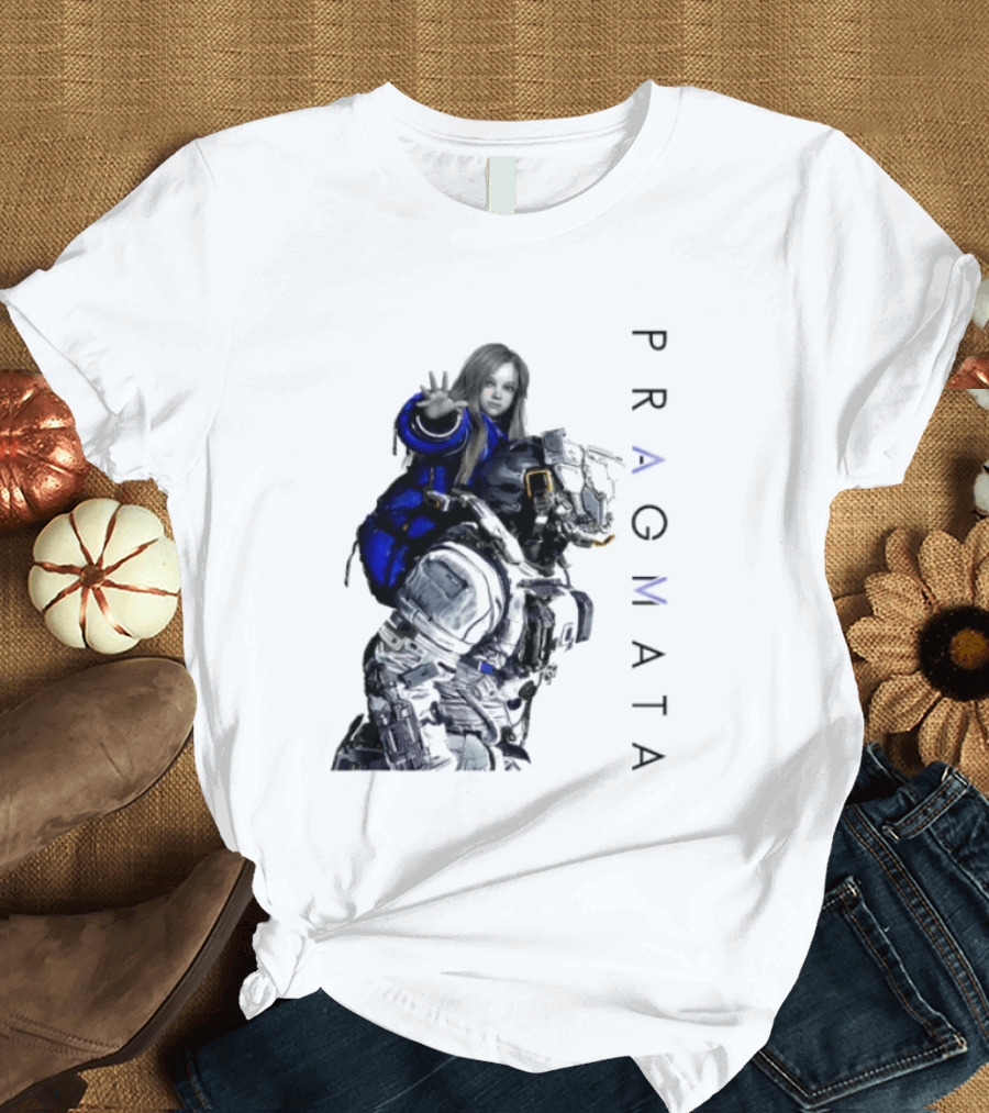 PRAGMATA Character Holding Space Explorer Scene T-Shirt