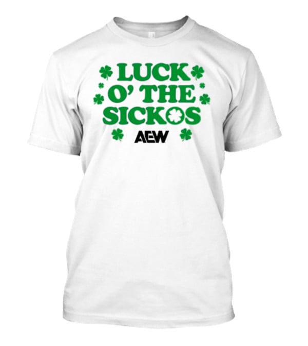 LUCK O' THE SICKOS AEW St. Paddy's Day 2026 Standard Soft Ringer T-Shirt