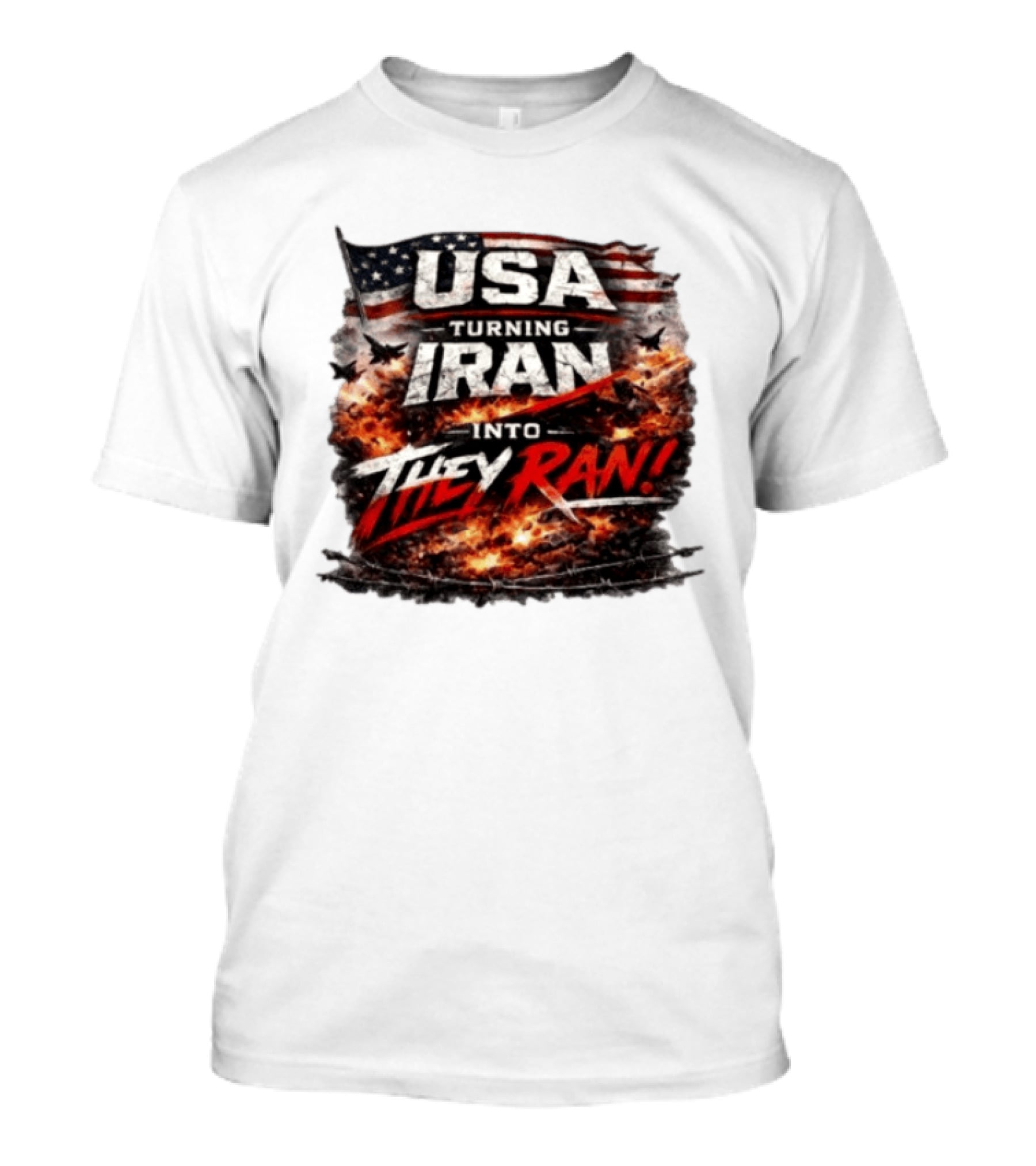 USA Turning Iran Into They Ran T-Shirt