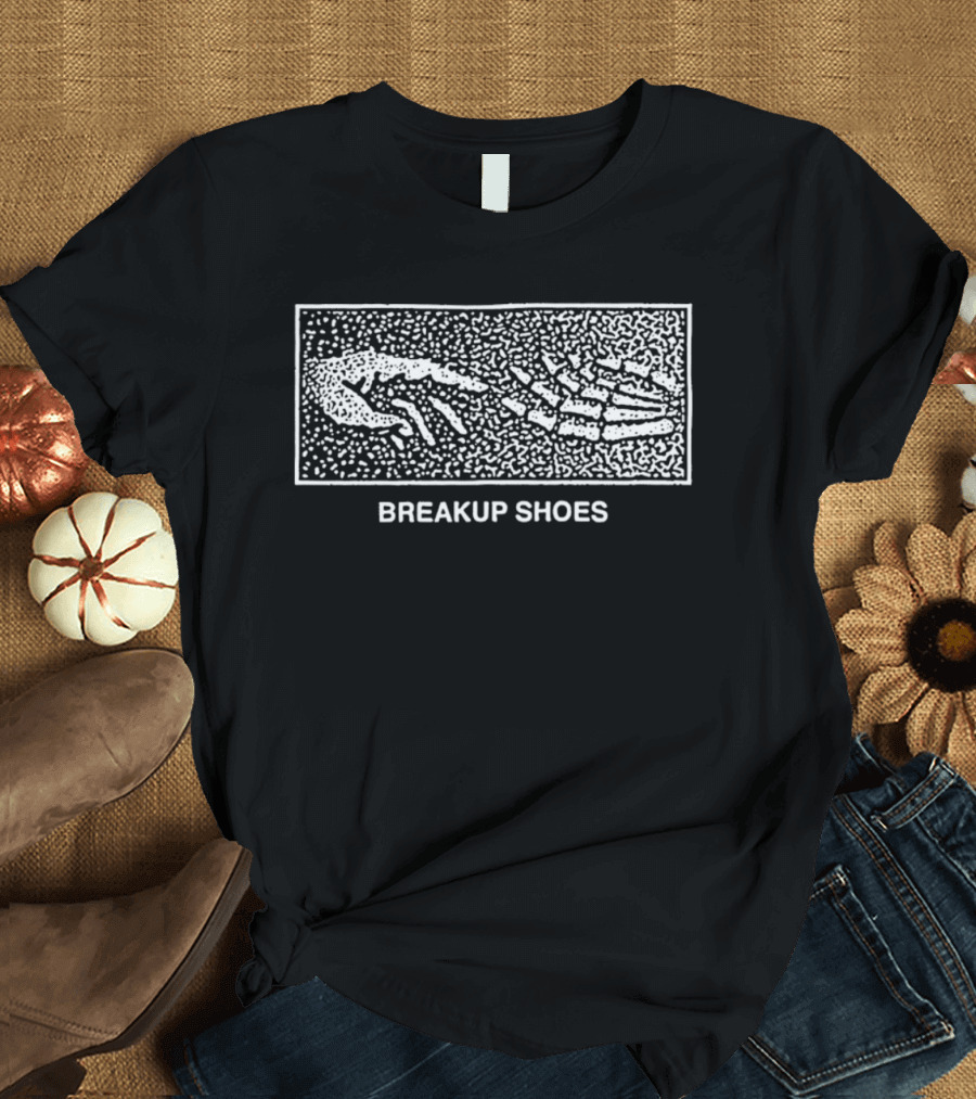 Breakup Shoes Skeleton Hand Pixel T-Shirt