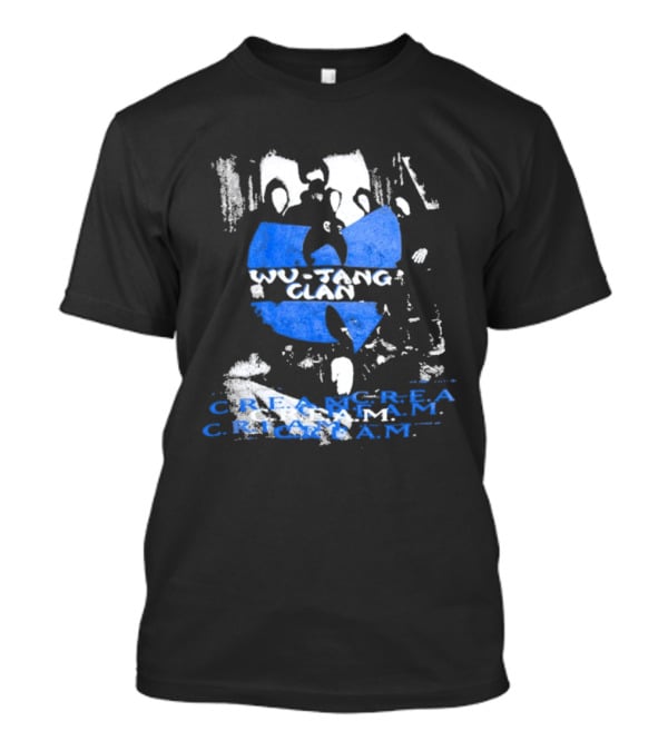 Wu Tang Clan C.R.E.A.M Repeat Logo Blue Music T-Shirt