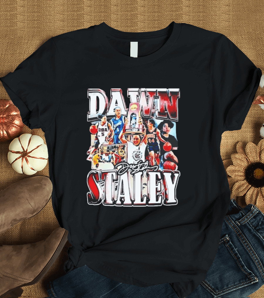 Dawn Staley South Carolina Gamecocks Basketball Collage USA Olympic Champion T-Shirt