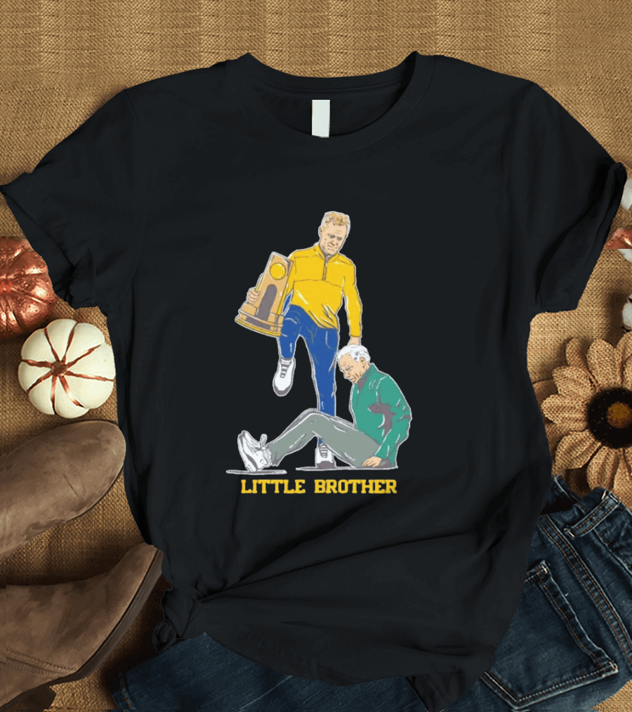 Michigan Wolverines Little Brother Dusty May Stepover Trophy Moment T-Shirt