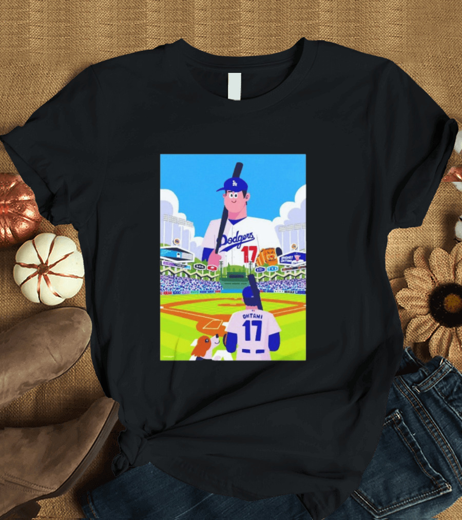 Shohei Ohtani Massive Los Angeles Dodgers 2026 World Baseball Classic Stadium Scene T-Shirt