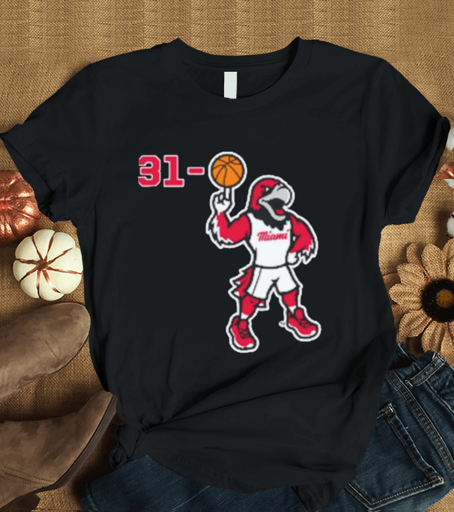 Miami RedHawks Basketball Swoop 31 0 T-Shirt