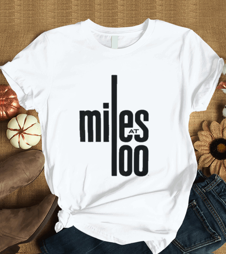 Miles Davis Miles At 100 Black T-Shirt