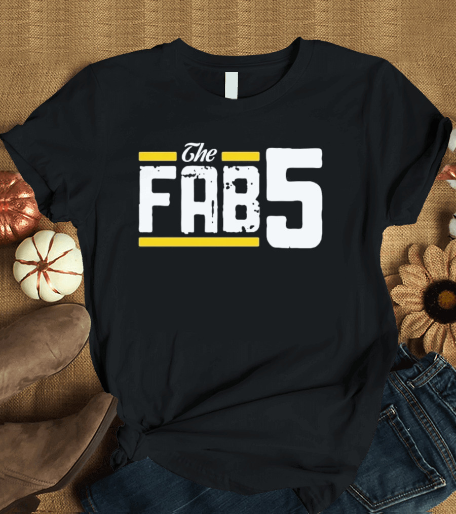 The Fab 5 Bold Yellow Accents T-Shirt