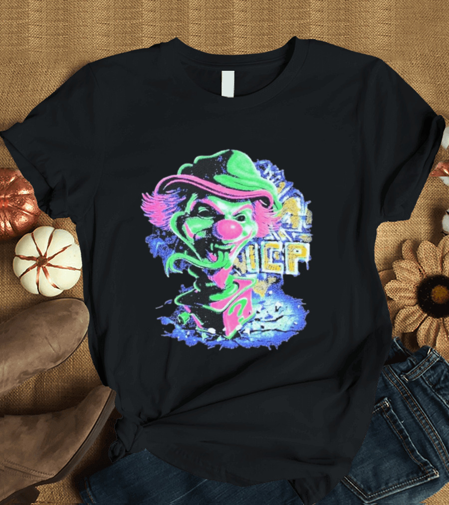 Insane Clown Posse ICP Jack In The Riddle Box Psychedelic Clown T-Shirt