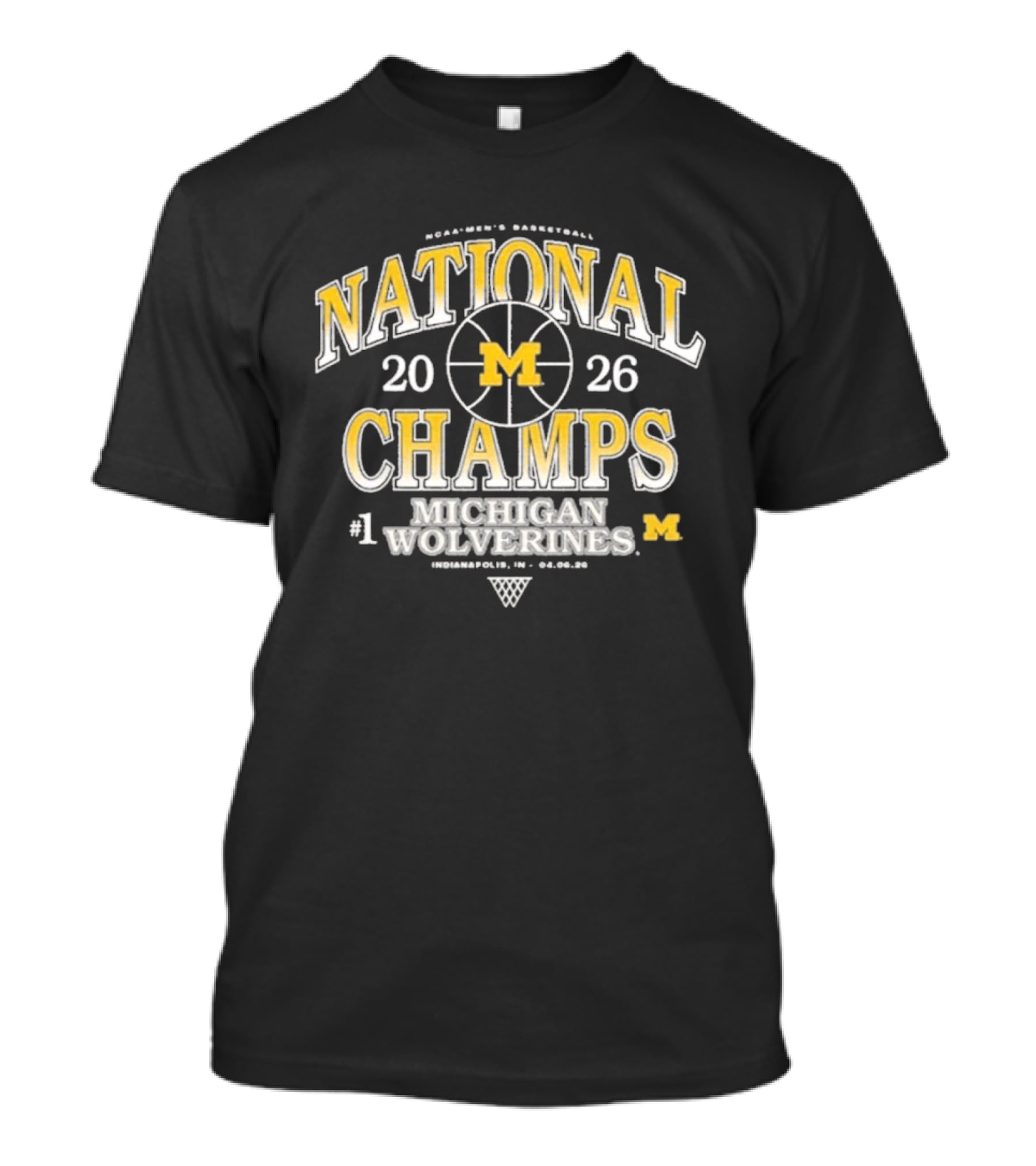 Michigan Wolverines National Champs Basketball 2026 #1 T-Shirt