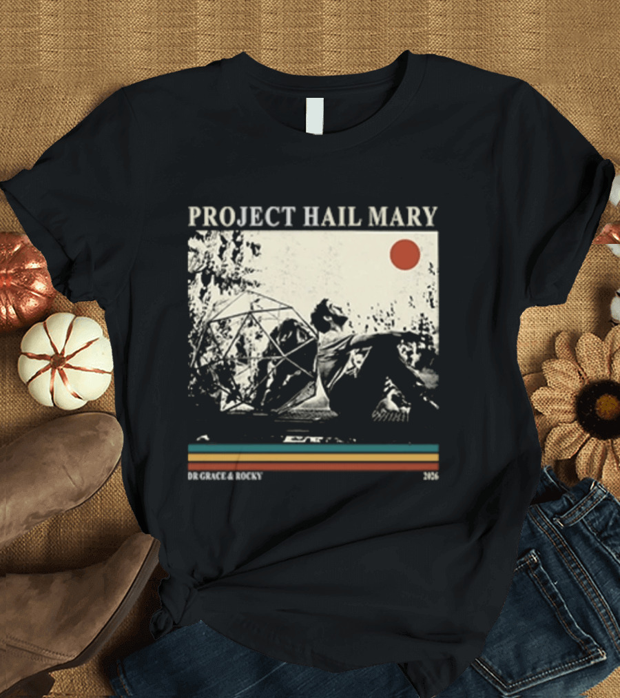 Project Hail Mary Dr Grace & Rocky 2021 Vintage Cover T-Shirt