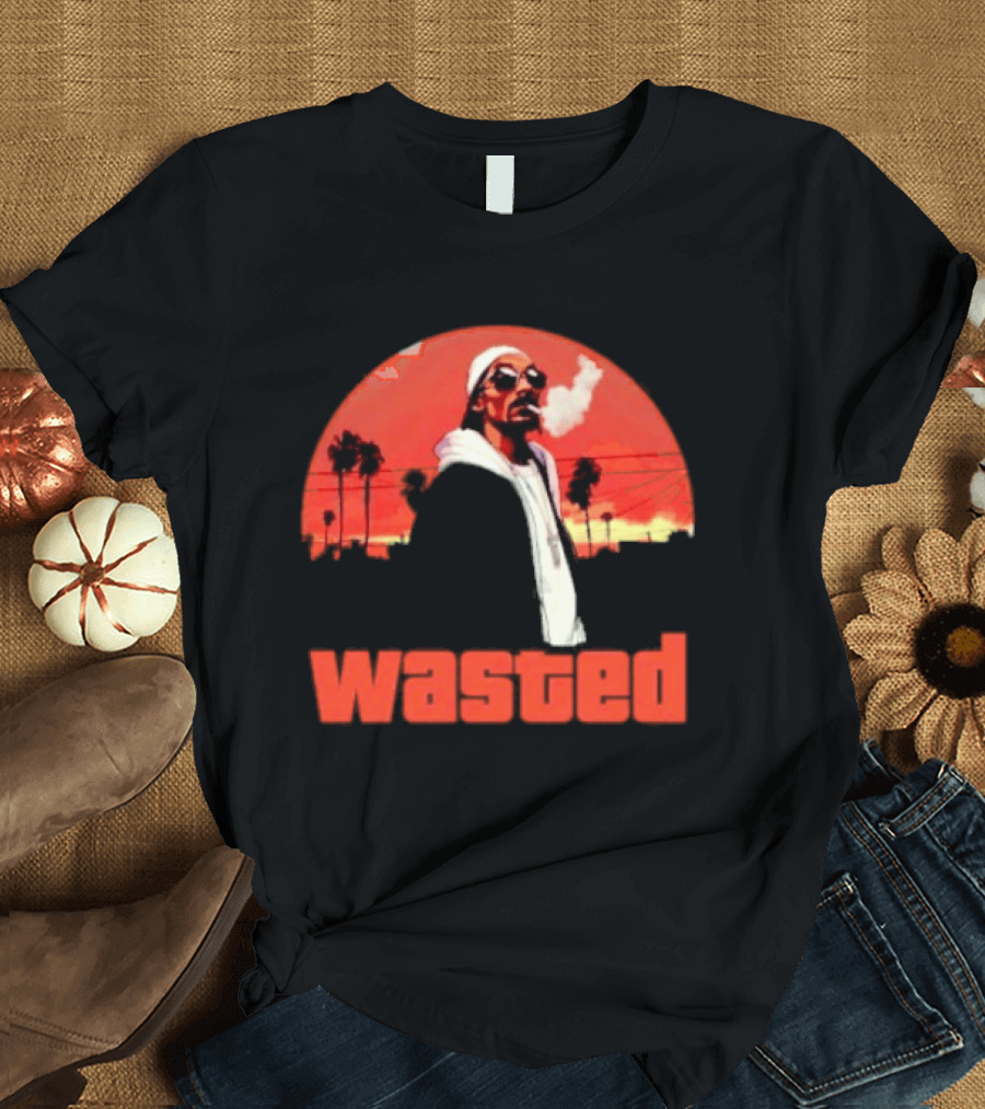 Wasted Sunset Palm Trees Snoop Dogg T-Shirt