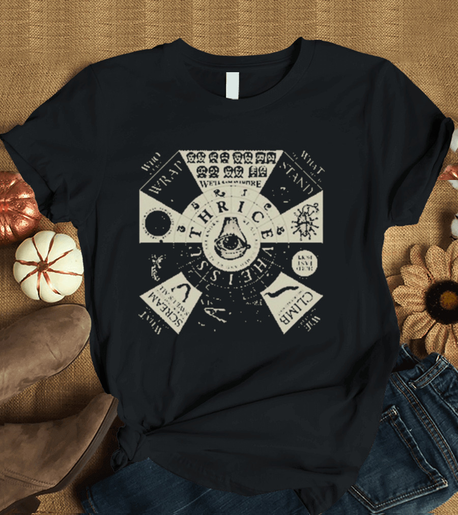 Thrice Vheissu Album Cover With Music Symbols And Mechanical Details T-Shirt