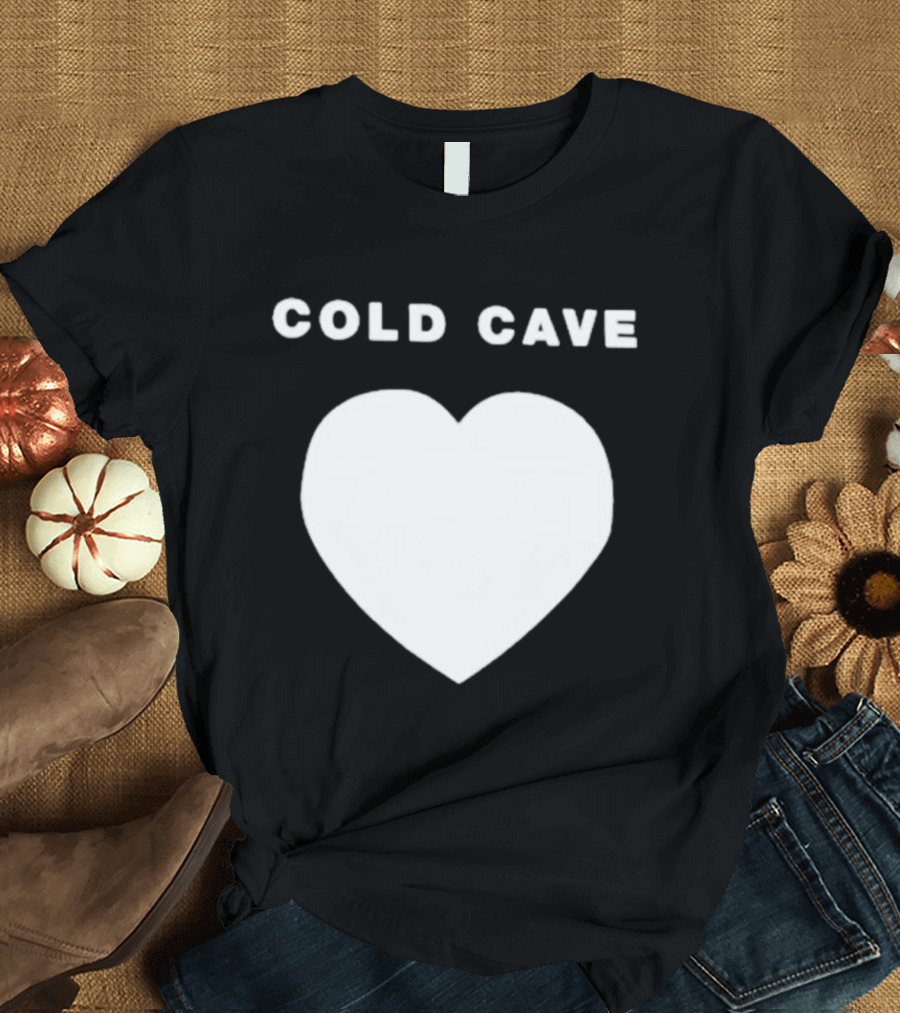 Heartworm Press Cold Cave White Heart T-Shirt