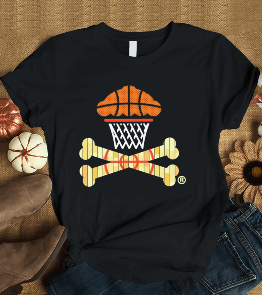 Johnny Cupcakes Women's Boxy Basketball Cupcake Crossbones T-Shirt