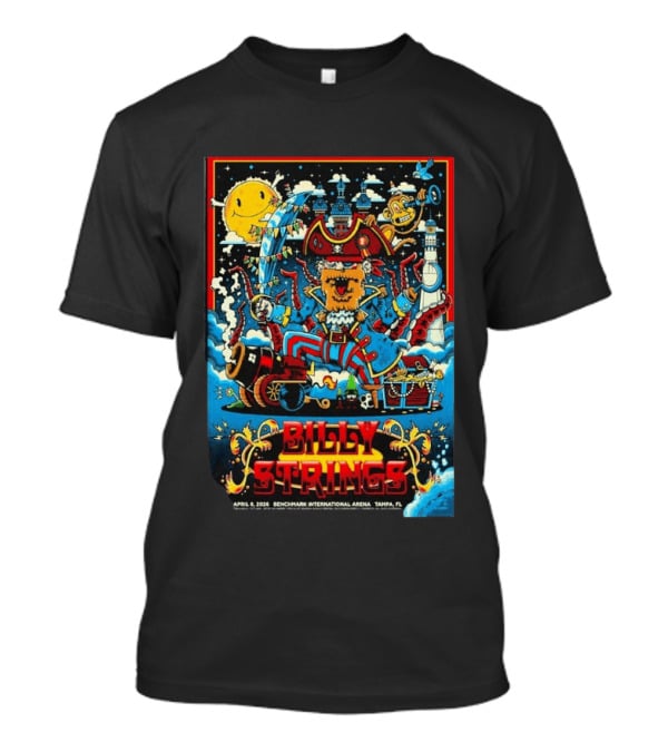 Billy Strings Pirate Theme Concert April 8 2026 Benchmark International Arena Tampa FL T-Shirt