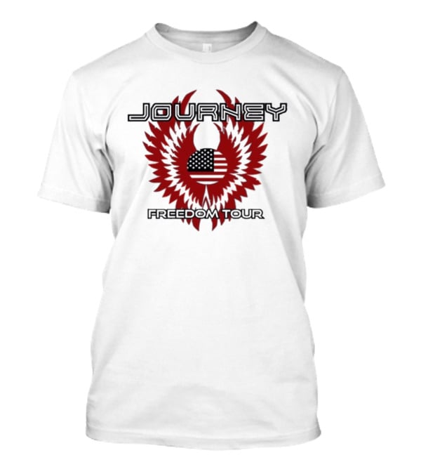 Journey Freedom Tour American Flag Eagle T-Shirt