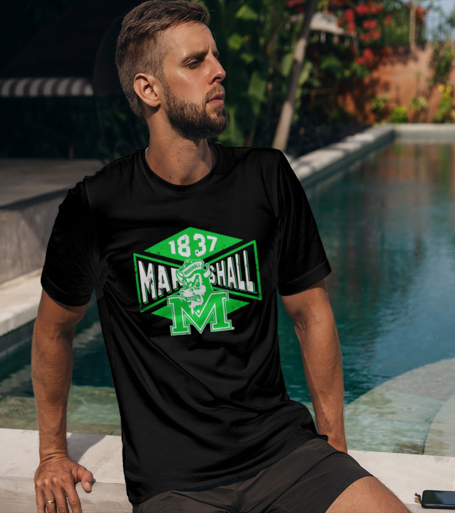 Marshall Thundering Herd 1837 Vintage Retro Team Spirit T-Shirt
