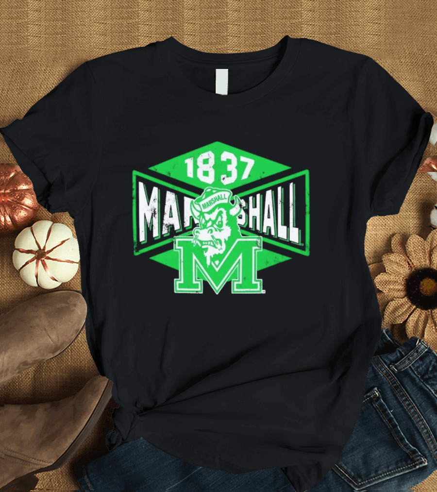 Marshall Thundering Herd 1837 Vintage Retro Team Spirit T-Shirt